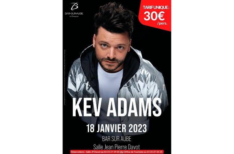 Kev Adams à Bar-sur-Aube le 18 janvier 2023